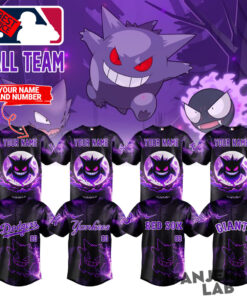 Baseball All Teams x Gengar Pokemon 30th Anniversary 2026 Custom Baseball Jersey 1.jpg