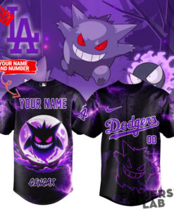 Baseball All Teams x Gengar Pokemon 30th Anniversary 2026 Custom Baseball Jersey 2.jpg