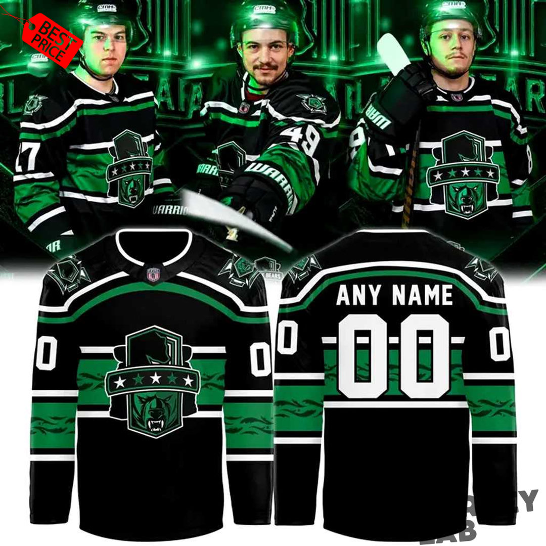 Binghamton Black Bears 5th Anniversary Custom Hockey Jersey Binghamton Black Bears 5th Anniversary Custom Hockey Jersey