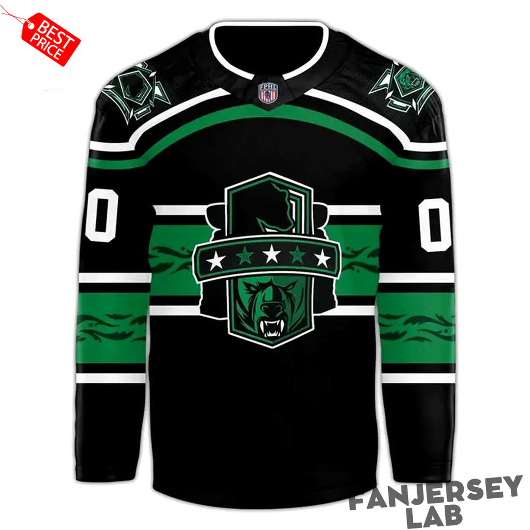Binghamton Black Bears 5th Anniversary Custom Hockey Jersey Binghamton Black Bears 5th Anniversary Custom Hockey Jersey
