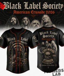 Black Label Society American Crusade Tour 2026 Baseball Jersey