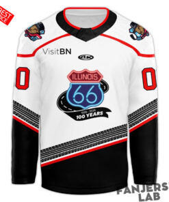 Bloomington Bison Honoring The Centennial of Route 66 Custom Hockey Jersey