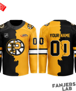 Boston Bruins x Providence Bruins Mashup Logo Limited Edition Custom Hockey Jersey