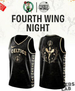 Boston Celtics Fourth Wing Night Custom Basketball Jersey