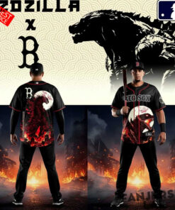 Boston Red Sox Godzilla Minus Zero Baseball Jersey