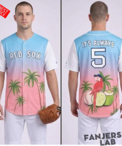 Boston Red Sox Margaritaville Day Baseball Jersey