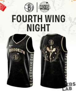 Brooklyn Nets Fourth Wing Night Custom Basketball Jersey