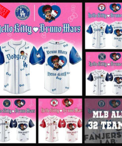 Bruno Mars Hello Kitty 2026 Baseball Jersey