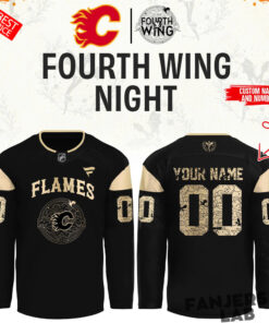 Calgary Flames Fourth Wing Night Custom Hockey Jersey