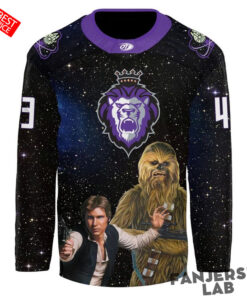 Captain Miles Gendron’s Game-Worn Star Wars Custom Hockey Jersey