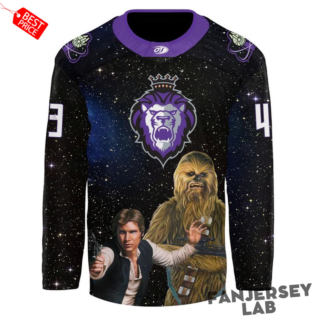 Captain Miles Gendron’s Game-Worn Star Wars Custom Hockey Jersey Captain Miles Gendron’s Game-Worn Star Wars Custom Hockey Jersey