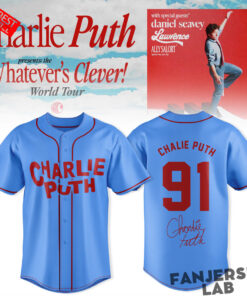 Charlie Puth: Whatever’s Clever! World Tour Custom Baseball Jersey