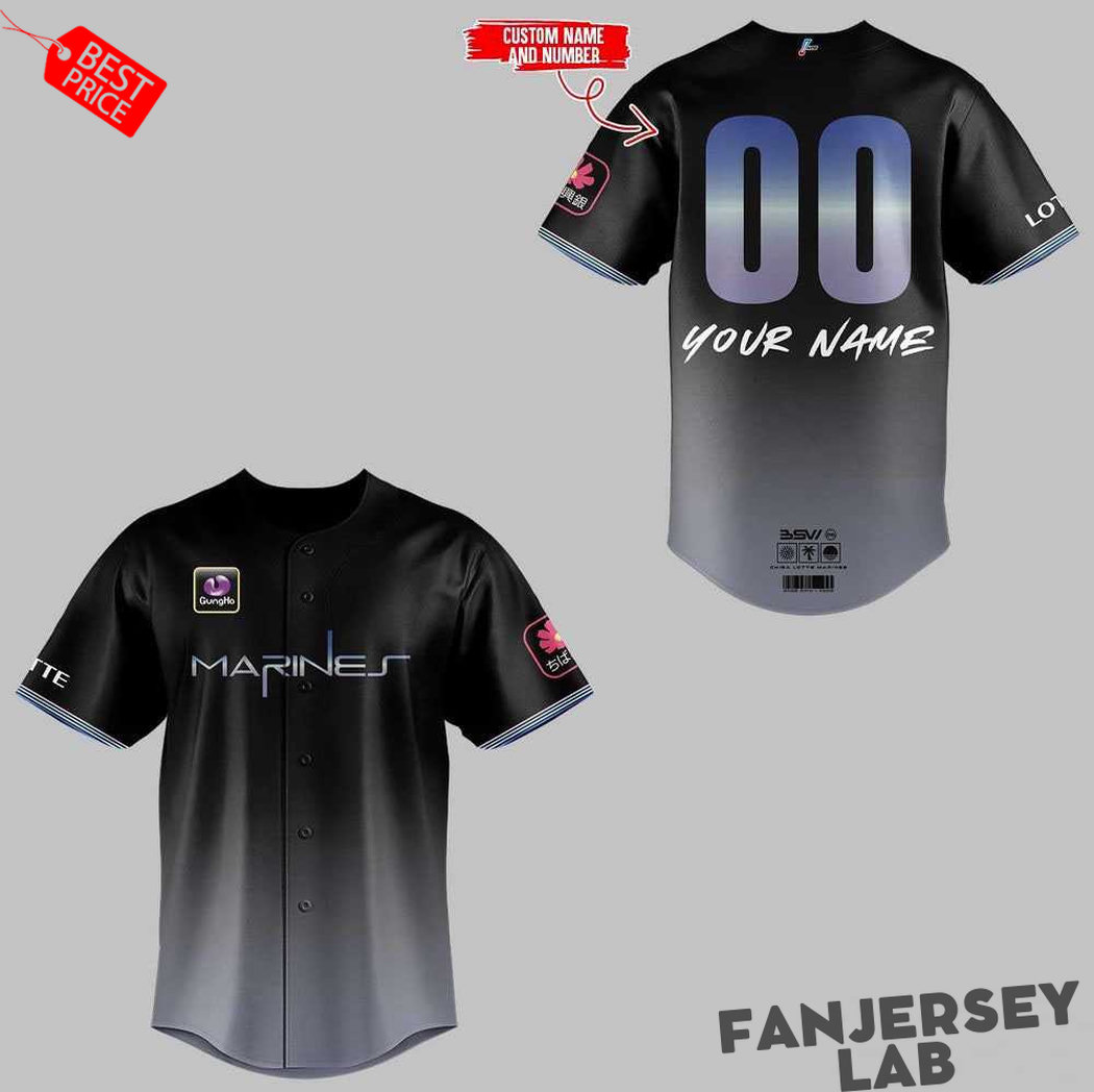 Chiba Lotte Marines 2026 Black Summer Week Custom Baseball Jersey Chiba Lotte Marines 2026 Black Summer Week Custom Baseball Jersey