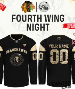 Chicago Blackhawks Fourth Wing Night Custom Hockey Jersey
