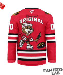 Chicago Blackhawks x Buc-ee’s Premium Personalized Hockey Jersey