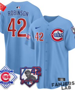 Chicago Cubs 150th Anniversary & Jackie Robinson Day Custom Baseball Jersey Chicago Cubs 150th Anniversary & Jackie Robinson Day Custom Baseball Jersey