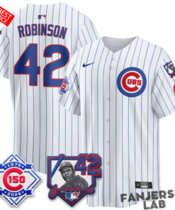Chicago Cubs 150th Anniversary Jackie Robinson Day Custom Baseball Jersey 4.jpg