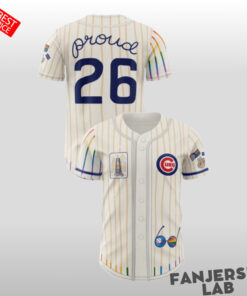 Chicago Cubs Pride Rainbow Pylons Boystown Baseball Jersey 2026