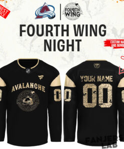 Colorado Avalanche Fourth Wing Night Custom Hockey Jersey