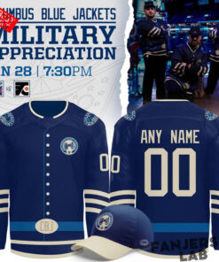 Columbus Blue Jackets 2026 Military Appreciation Night Custom Hockey Jersey