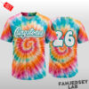 Columbus Clingstones 60’s Night Tye-Dye Baseball Jersey