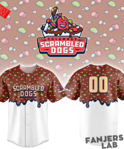 Columbus Clingstones Scrambled Dogs Special New Custom Baseball Jersey