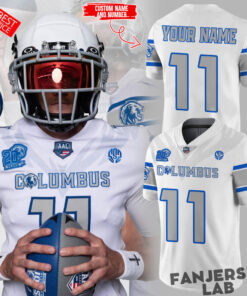 Columbus Lions White Out Custom Football Jersey 1.jpg