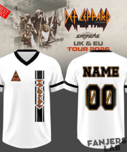 Def Leppard UK &EU LIVE 2026 Custom Baseball Jersey