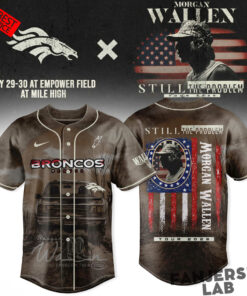 Denver Broncos x Morgan Wallen Still The Problem Tour 2026 Baseball Jersey
