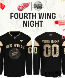Detroit Red Wing Fourth Wing Night Custom Hockey Jersey