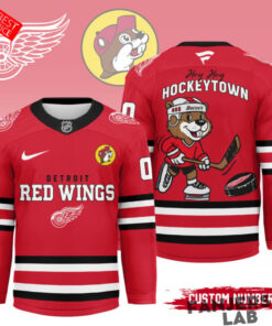 Detroit Red Wings x Buc ee s Premium Personalized Hockey Jersey 4.jpg