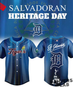 Detroit Tigers Salvadoran Heritage Day 2026 Baseball Jersey