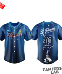 Detroit Tigers Salvadoran Heritage Day 2026 Baseball Jersey