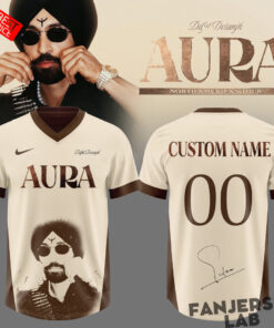 Diljit Dosanjh AURA World Tour 2026 Custom Football Jersey