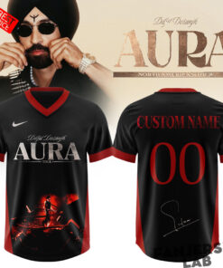 Diljit Dosanjh AURA World Tour 2026 Custom Football Jersey