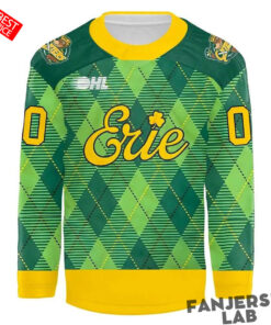 Erie Otters St. Patrick’s Day 2026 Custom Hockey Jersey