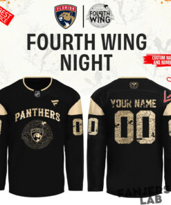 Florida Panthers Fourth Wing Night Custom Hockey Jersey