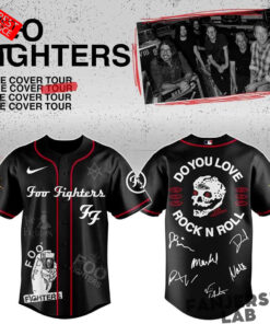 Foo Fighters Take Cover Tour 2026 Baseball Jersey