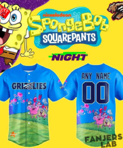 Fresno Grizzlies SpongeBob Night 2026 Special Custom Jersey 2.jpg