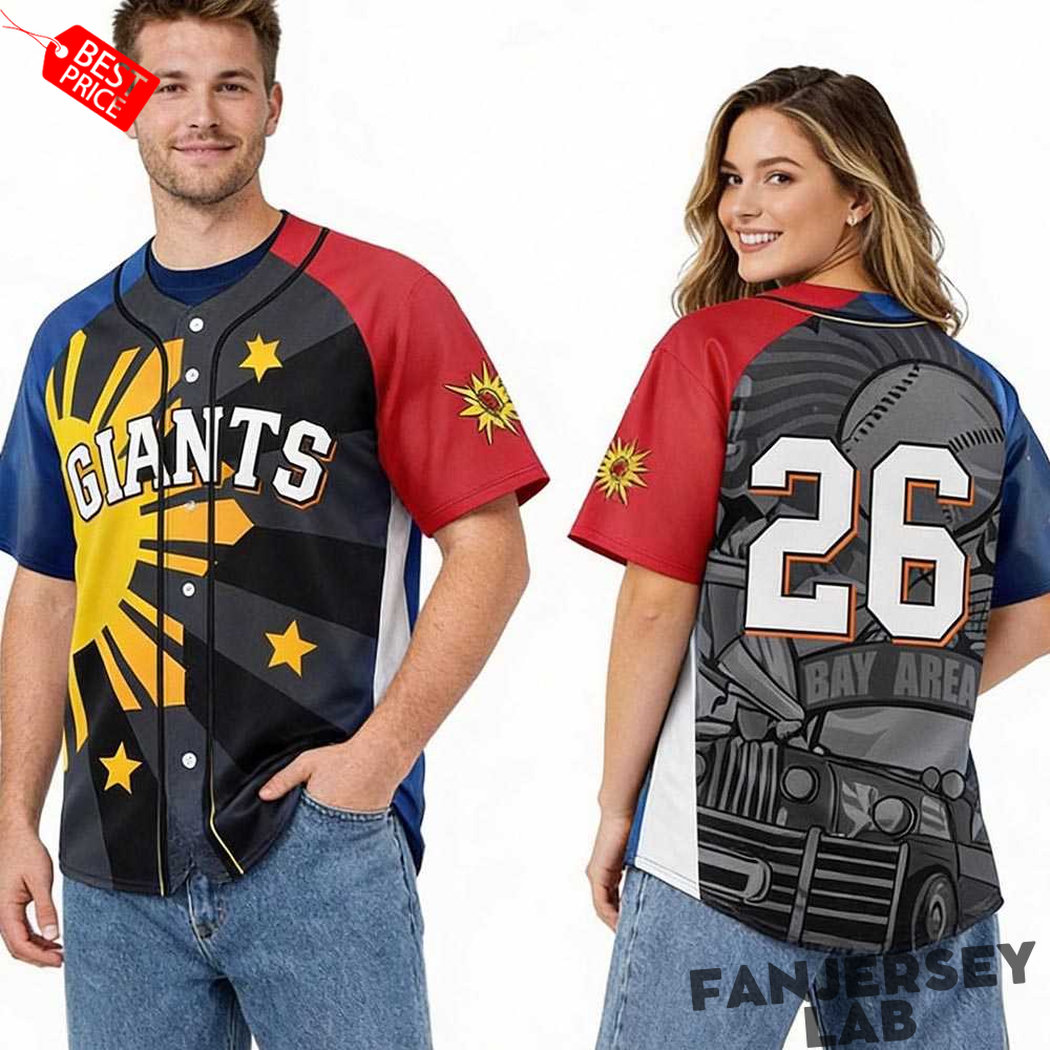 San Francisco Giants Filipino Heritage Night Baseball Jersey San Francisco Giants Filipino Heritage Night Baseball Jersey