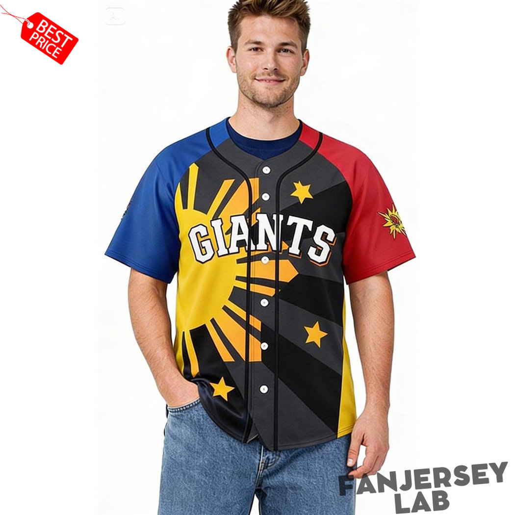 San Francisco Giants Filipino Heritage Night Baseball Jersey San Francisco Giants Filipino Heritage Night Baseball Jersey