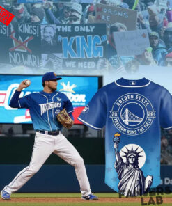 Golden State Warriors No Kings No War 2026 Gameday Baseball Jersey 1.jpg