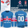 Great Britain 2026 IIHF Ice Hockey Championship Personalized Hockey Jersey