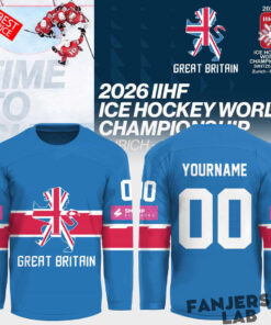 Great Britain 2026 IIHF Ice Hockey Championship Personalized Hockey Jersey