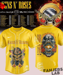 Guns N Roses 2026 Tour Yellow Premium Baseball Jersey 2.jpg