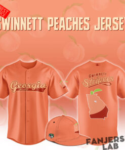 Gwinnett Stripers Georgia Peaches Special Baseball Jersey
