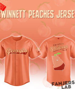 Gwinnett Stripers Georgia Peaches Special Baseball Jersey