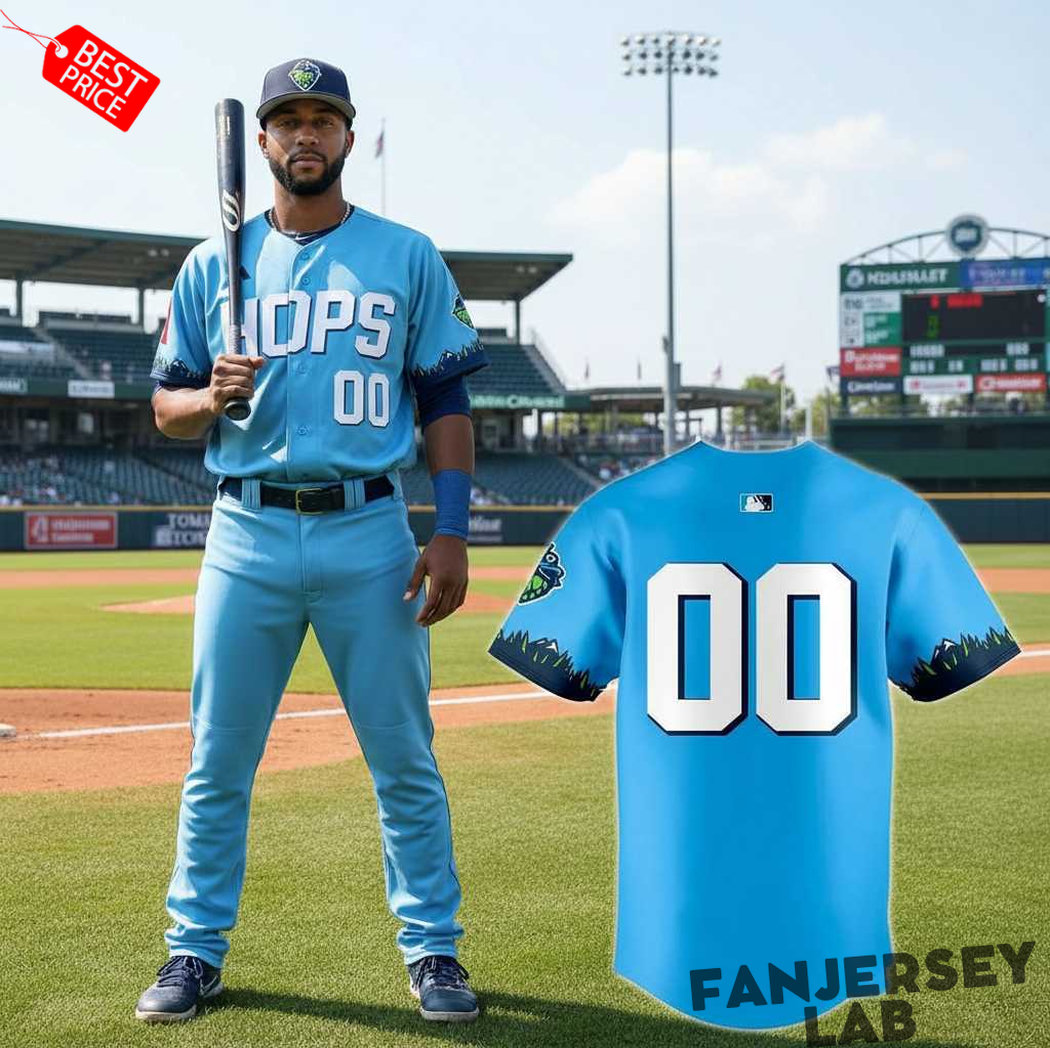 Hillsboro Hops Sky Blue Special New 2026 Custom Baseball Jersey Hillsboro Hops Sky Blue Special New 2026 Custom Baseball Jersey