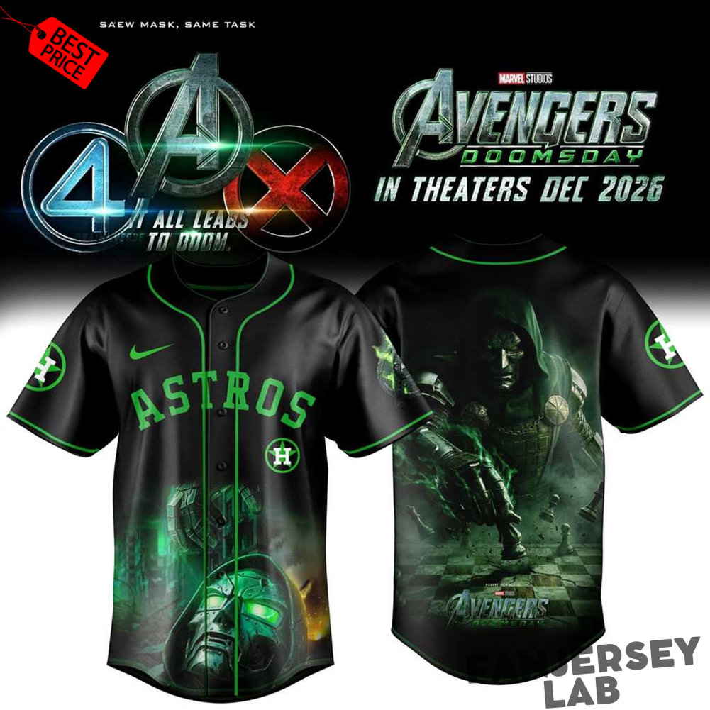 Houston Astros Avengers Doomsday 2026 Doctor Doom Baseball Jersey Houston Astros Avengers Doomsday 2026 Doctor Doom Baseball Jersey