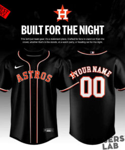 Houston Astros Fashion Black Out 2026 Custom Baseball Jersey